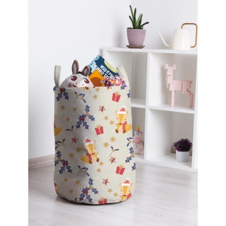 Basket for toys "Festive fox, size 35x50 cm