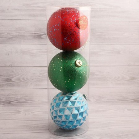 Set of balls plastic D-15 cm, 3 pcs "Martin" mix-1