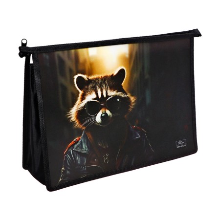 Folder D/Labor A4 Lightning from above Plastic PTR-22 Calligrata Mal "Raccoon"-2