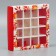 Box for sweets, confectionery packaging, 16 cells, “class teacher” 17.7 x 17.7 x 3.8 cm
