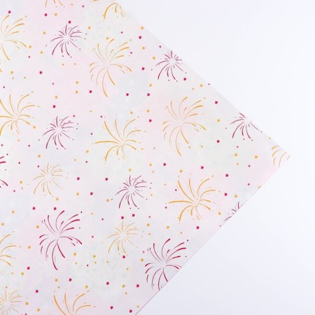 Two -sided craft packaging paper "Birthday", 70 x 100 cm-4