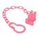 Nipple - silicone dummy orthodontic, from 0 months, with a cap, with a holder, in a container, pink color