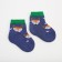 Children's socks with a terry next, jeans color, size 11-12 (18-19)