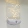 Nightlight "Love" LED 3W USB AKB White 12x14.5 cm Risalux