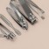 Manicure set, 10 items, in case, brown color