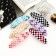 Halfish hair clip "Chess" 9 cm, mix