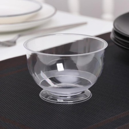 Crecanter Plastic disposable "Crystal", 200 ml, transparent color