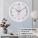 Watch Wall Interior "White Oak", silent, D-29 cm, aa