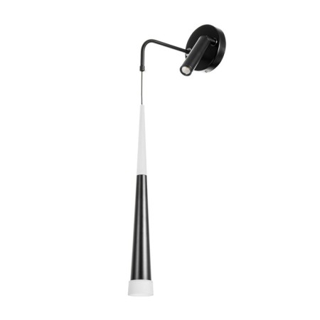 Bra "Amadeus" 2xled 6W+3W 4000k black 12x12x70cm
