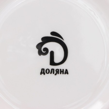 Service porcelain tea shade “Marble”, 12 objects: 6 cups 280 ml, 6 saucer d = 15 cm, color gray color-8