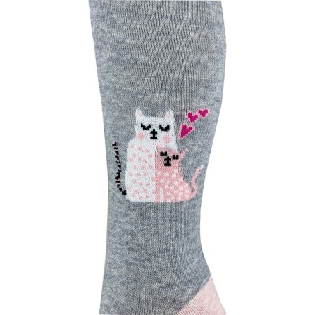 Pantyhose children, color gray melange, height 104-110 cm-1