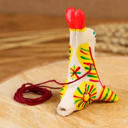 Filimonovskaya toy - whistle "Hare"-3