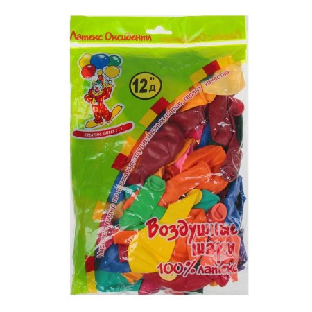 Latex ball 12 ", decorator, set 100 pcs., Mix color-1