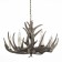 Suspended chandelier ST LUCE. SL154.703.06. Corna. 6x40 watts, E14, 65x65x37 cm, color gray color