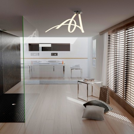 Ceiling Ceiling Mantra Armonia, LED, 4500LM, 3000K, 780x410x660 mm, color titanium-5