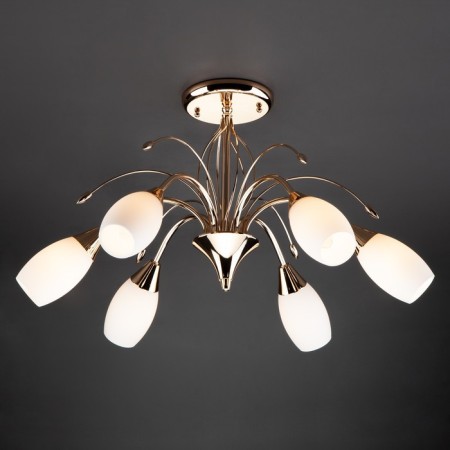 Ceiling chandelier with Ginevra, 40W, E14, 60x60x37 cm-2