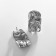 Earrings Metal Xuping waves, silver color
