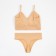 Female set (top, panties) beige color, size 42-44