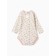 Body baby with a long sleeve, the color is milk, height 68 cm