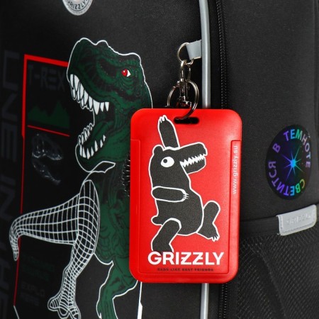 Frame saturation, 37 x 26 x 16 cm, Grizzly, black/red-9