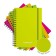 Notebook A6 (120 x 146 mm), 80 sheets in the cage on the crest Erichkrause "Neon", plastic cover, on the elastic band, an offset unit, whiteness 100%, mix