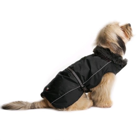 Nano jacket Dog Gone Smart Aspen Parka Winter with a fur collar, ds 30.5 cm, black