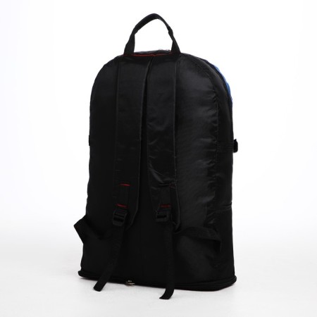 Tourist backpack on lightning, 4 outer pockets, blue/black color-1