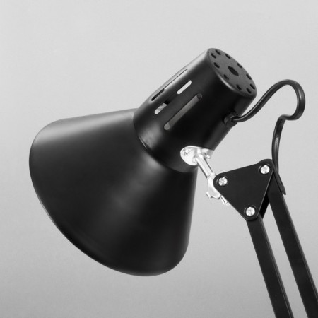Black 1x60W E27 table lamp (on the clamp) 17x17x81cm-5