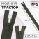 Lightning "Tractor", No. 5, connective, 2 runners, automatic locks, 90 cm, khaki color