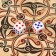 Wooden backgammon with checkers "Horse-21", board game, 40 x 40 cm