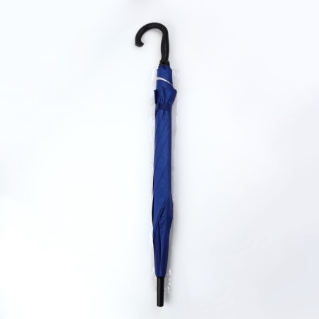 Umbrella - semi -automatic cane, "plain", 8 knitting needles, r = 52 cm, blue color-3
