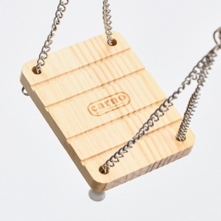 Swing for rodents "Pigzon" on chains, 10.5 x 7 x 2 cm, wood,-3