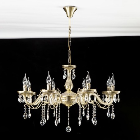 Suspended chandelier Citilux "Carmen" CL404183, 80x80x60 cm, 8x60W, E14, brown color-16