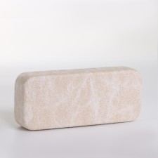 Case for glasses on the cracker, length 15 cm, beige color