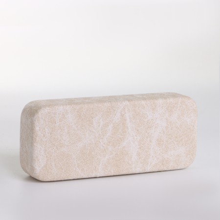 Case for glasses on the cracker, length 15 cm, beige color