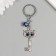 Keychain from the evil eye Metal "Key with the Hot" 2.8x5.7 cm