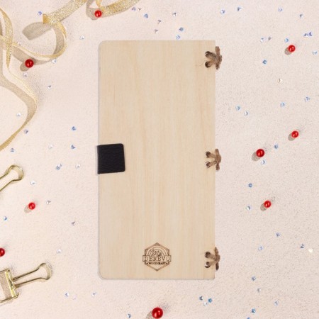 Wooden envelope "From the whole heart!" Handmade, light, heart, 16.5x8 cm-3