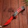 Wooden souvenir "Butterfly knife" red