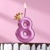 Candle for the Crown cake, number "8", 5.5 cm, on a skewer