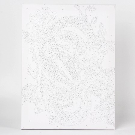 Picture on numbers on a canvas with a subframe "Flowers with a snake" 30*40 cm-4