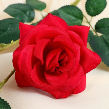 Artificial flowers "Troy rose" 6x61 cm, red-1