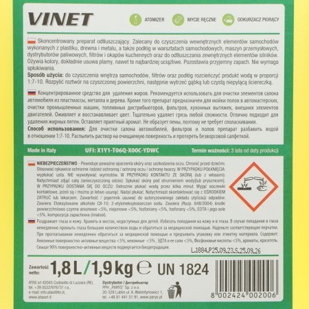 ATAS "Vinet" interior cleaning tool, universal, concentrate, 2 kg-2