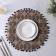 Serving napkin on the table "Safari", d = 38 cm, black color