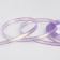 A satin ribbon "Golden threads", 6 mm × 23 ± 1 m, lilac color No. 044