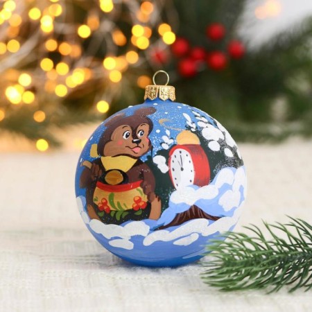 Christmas ball D-10 cm "Bear Sweet Coat"