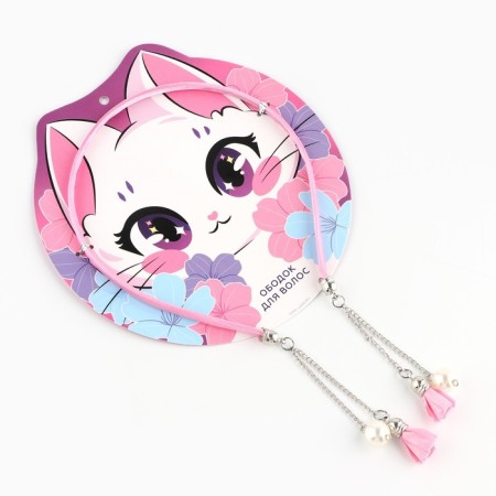 Hair rim with decorative elements "Cute", 0.8 x 13 x 24 cm-2