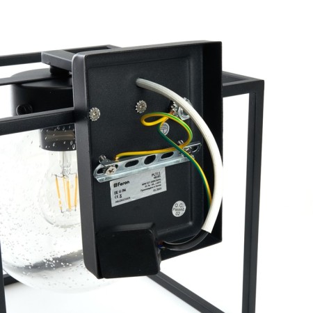 Garden-park lamp Feron PL711, IP44, E27, 60 W, 275x250x290 mm, black color-8
