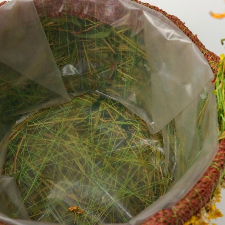 A set of baskets 2pcs, from grass-3