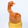Water bottle, 850 ml, "Energy charge", 23 x 7 cm, brown