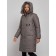 Coat insulated winter female, size 44, dark gray color